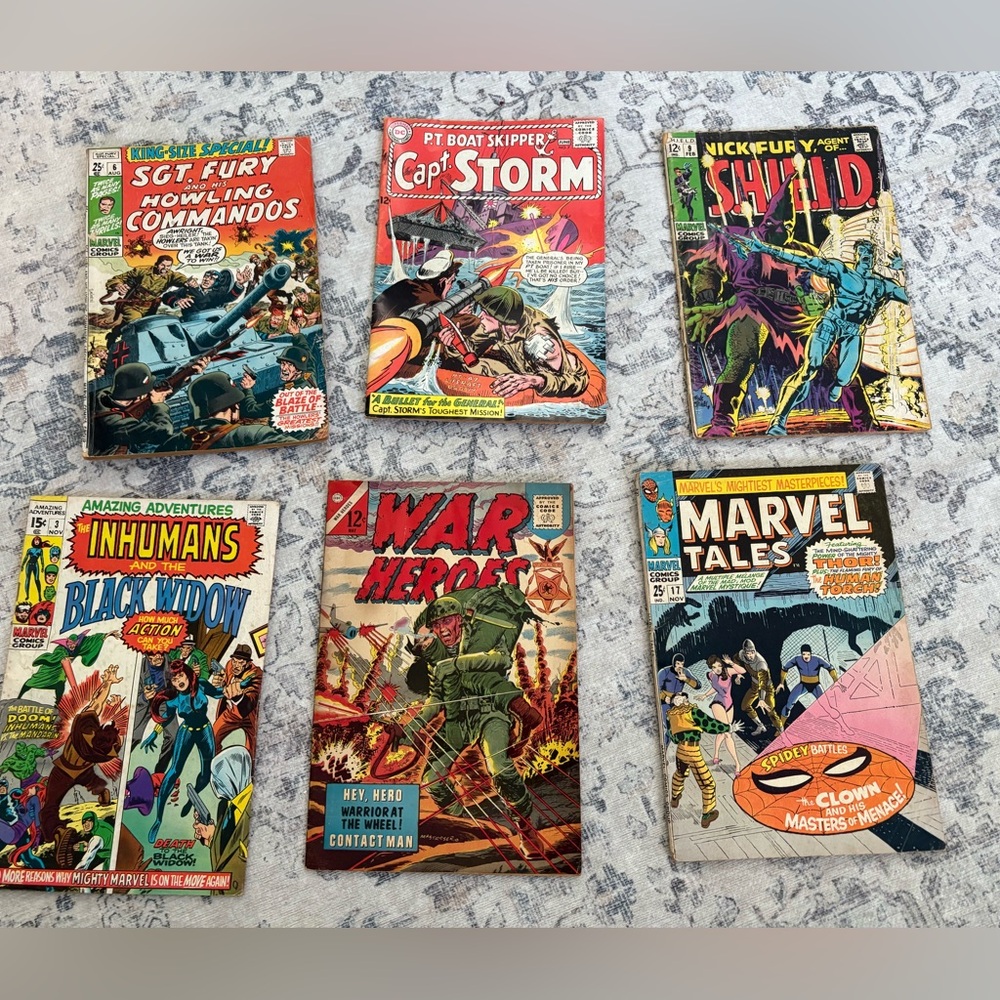 Lot of 6 Vintage Comic Book Collection 1965-1970